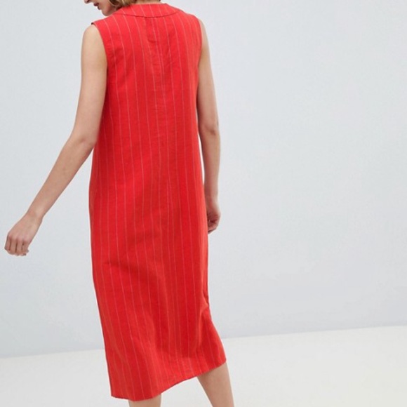 Mango Button-up Linen Midi Dress - Picture 3 of 7